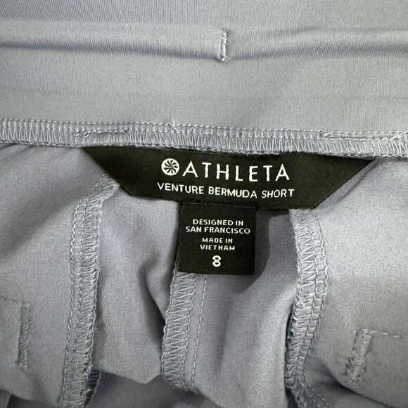 Athleta Venture‎ Bermuda Shorts Size 8 Tempest Violet Workout Running SS-1734 - Picture 7 of 9